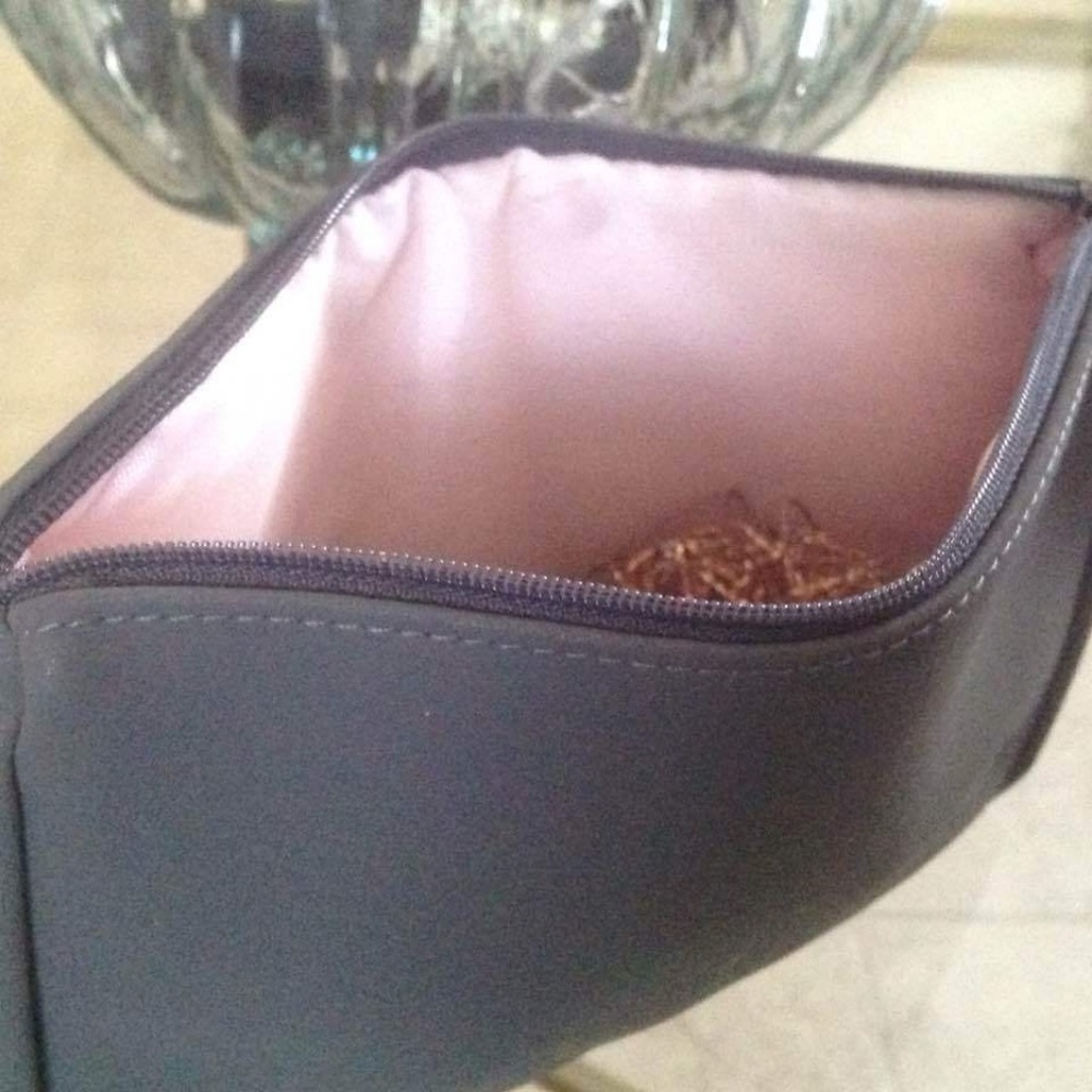 Mally Beauty Grey Cosmetics Makeup Bag  Brand New